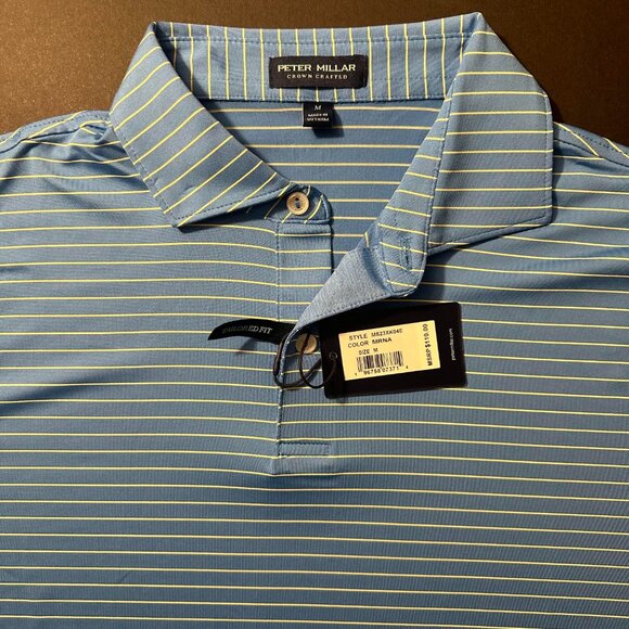 Peter Millar Crown Crafted Duet Performance Jersey Polo-Men's Size M-NWT - Picture 3 of 8